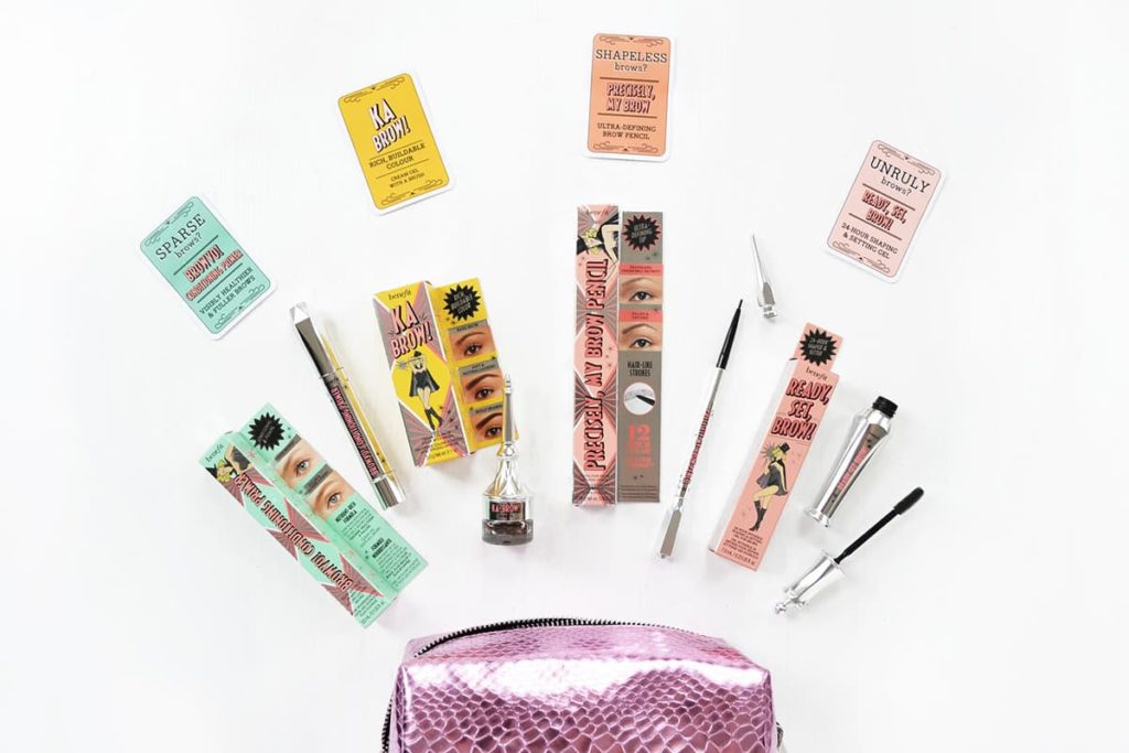 Example of Benefit cosmetics packaging