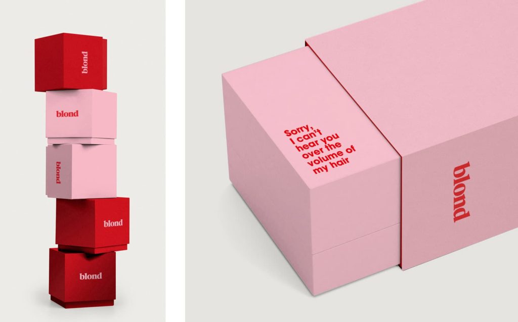 Example of utilizing packaging design through finishes