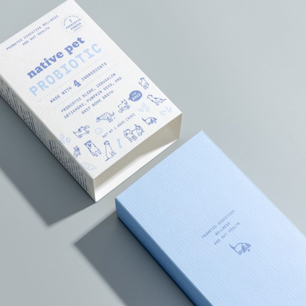 Example of monochromatic packaging