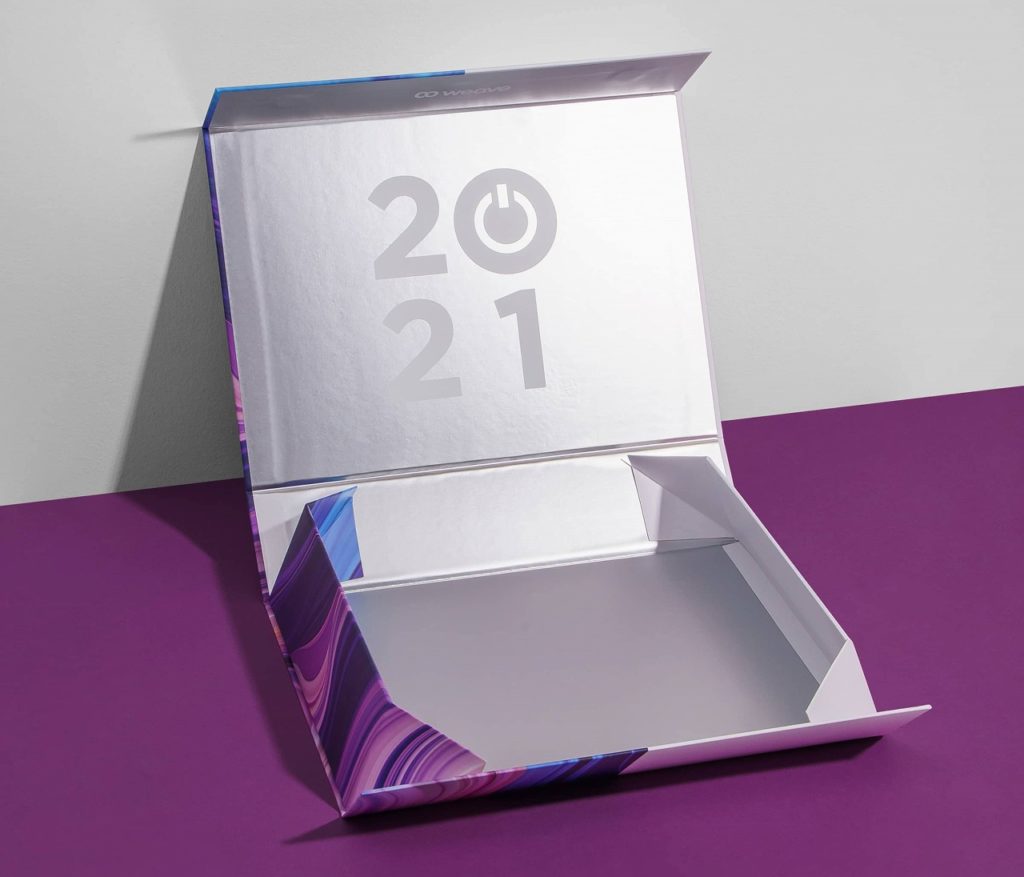 Example of collapsible magnetic rigid boxes