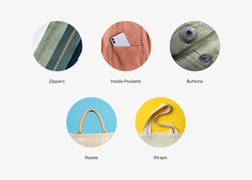 Reusable bags customization and features